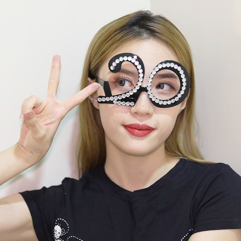 Wholesale ABS Digital Glasses 16, 18, 20, 30, 50, 60 Birthday Glasses